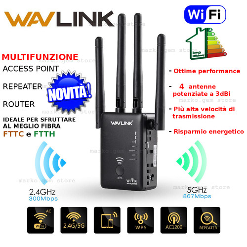 Amplificatore segnale wifi 4 - segnale, 2,4