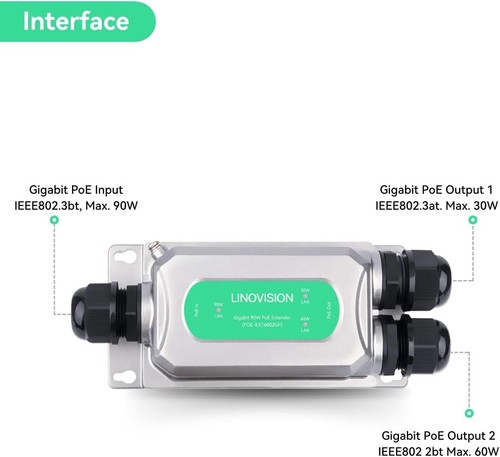 Linovision bt90w extender poe - bt90w,